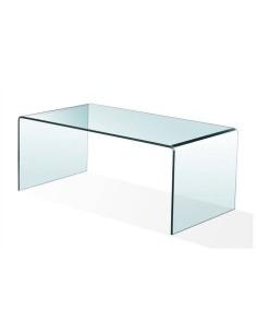 Mesa baja de cristal curvado CHERA 100x48