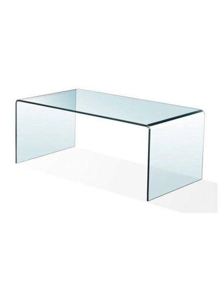 Mesa baja de cristal curvado CHERA 100x48 Mesa baja de cristal curvado CHERA 100x48
