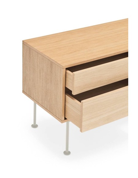 Teulat MUEBLE TV YOKO 180x40, CREMA, ROBLE