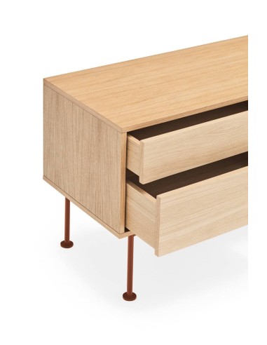 Teulat MUEBLE TV YOKO 180x40, TEJA, ROBLE