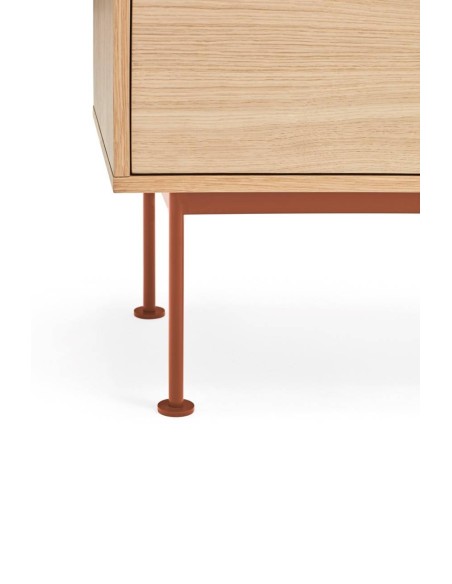 Teulat MUEBLE TV YOKO 180x40, TEJA, ROBLE