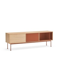 Teulat MUEBLE TV YOKO 180x40, TEJA, ROBLE