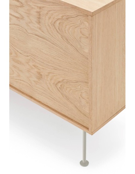 Teulat APARADOR minimalista YOKO 180x45, CREMA, ROBLE