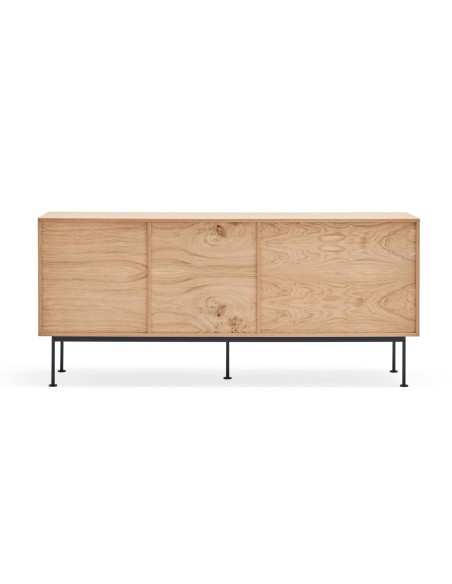 TEULAT cômoda minimalista YOKO 180X45, cinza antracite, Carvalho