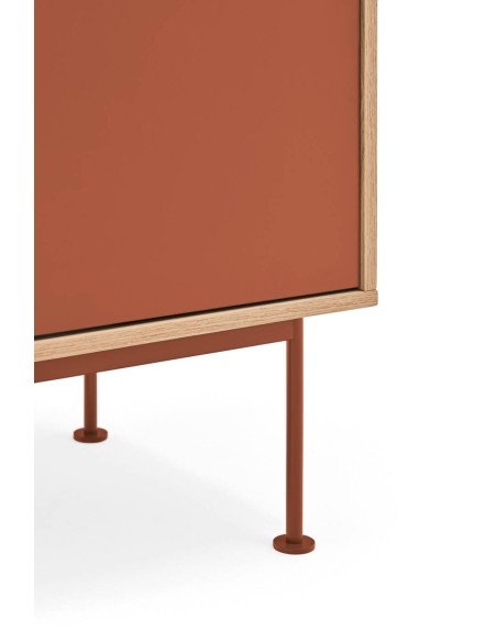 TEULAT cômoda minimalista YOKO 180x45, telha, Carvalho