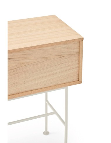 Teulat consola recibidor minimalista YOKO 120x35, crema, ROBLE