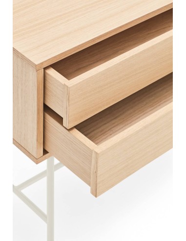 Teulat consola recibidor minimalista YOKO 120x35, crema, ROBLE