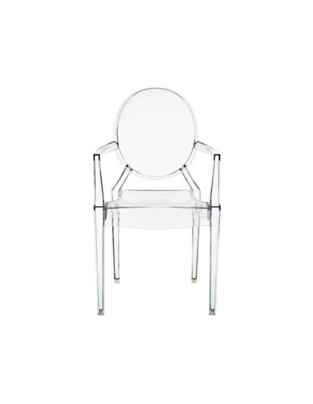Silla de diseño Borbon, policarbonato transparente Silla de diseño Borbon, policarbonato transparente