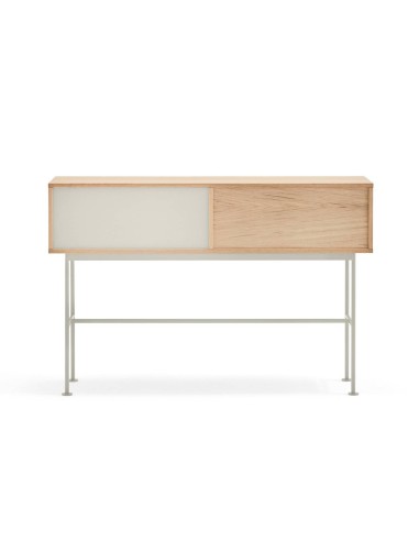 Teulat console recebedor minimalista YOKO 120x35, creme, Carvalho
