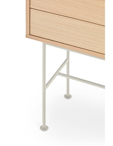 Teulat consola recibidor minimalista YOKO 120x35, crema, ROBLE