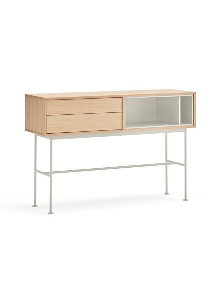 Teulat console recebedor minimalista YOKO 120x35, creme, Carvalho