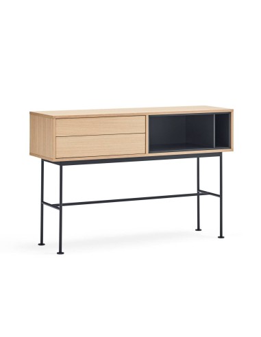 Teulat console recebedor minimalista YOKO 120X35, cinza, carvalho