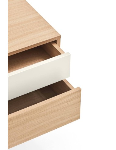 Teulat mesinha minimalista YOKO 52X35, creme, Carvalho