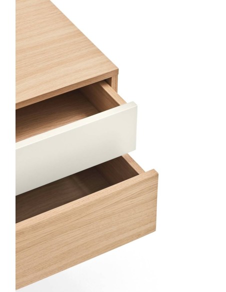 Teulat mesinha minimalista YOKO 52X35, creme, Carvalho