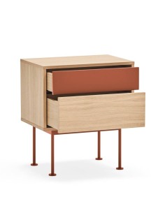 Teulat mesita minimalista YOKO 52x35, TEJA, ROBLE 2