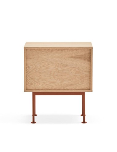 Teulat mesita minimalista YOKO 52x35, TEJA, ROBLE