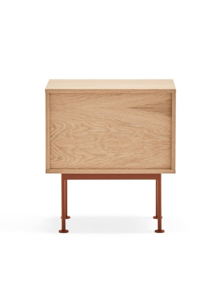 Teulat mesita minimalista YOKO 52x35, TEJA, ROBLE