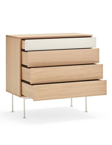 Teulat confortável minimalista YOKO 90x45, creme, Carvalho