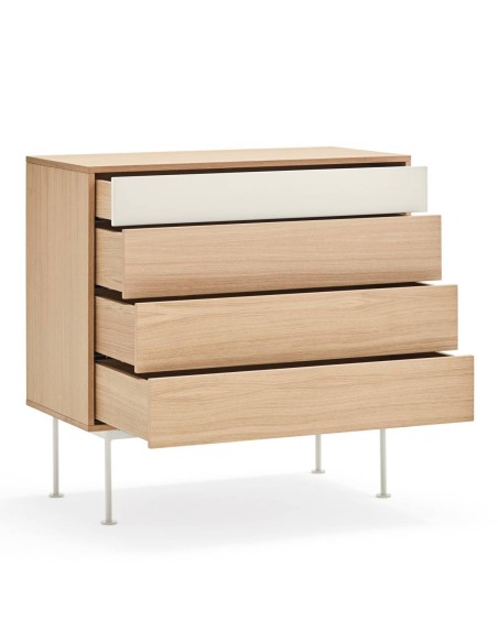 Teulat confortável minimalista YOKO 90x45, creme, Carvalho