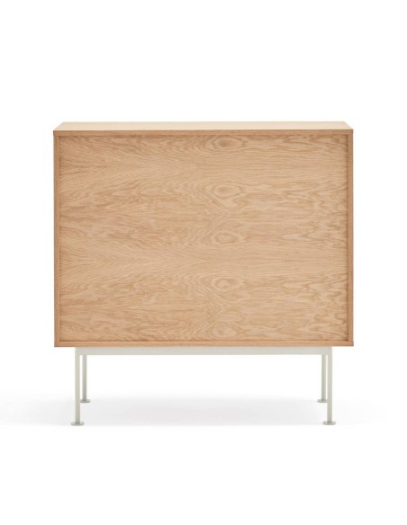 Teulat cómoda minimalista YOKO 90x45, CREMA, ROBLE