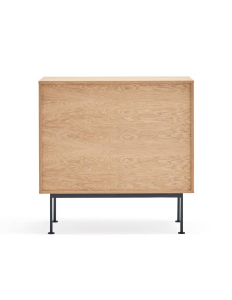 Teulat confortável minimalista YOKO 90x45, cinza antracite, Carvalho