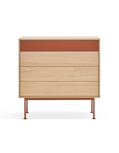 Teulat confortável minimalista YOKO 90x45, telha, Carvalho