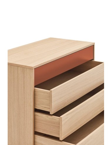 Teulat confortável minimalista YOKO 90x45, telha, Carvalho