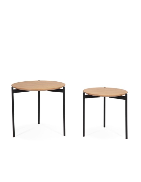 CONJUNTO DE 2 MESAS DE CENTRO DESIGN INDUSTRIAL, ELISABHET. CONJUNTO DE 2 MESAS DE CENTRO DESIGN INDUSTRIAL, ELISABHET.