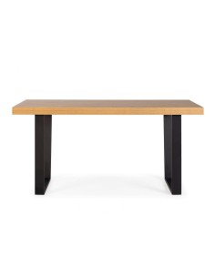 MESA industrial FRANCIS 160x90, Roble, metal negro 2