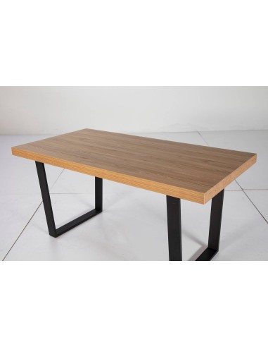 Mesa industrial FRANCIS 160x90, Carvalho, metal preto