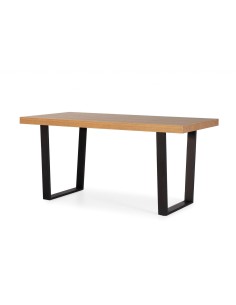 MESA industrial FRANCIS 160x90, Roble, metal negro