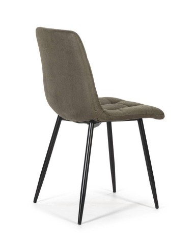 SILLA DE DISEÑO FRIDA, microfibra, metal negro