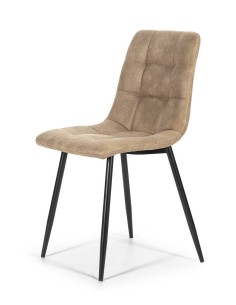 SILLA DE DISEÑO FRIDA, microfibra, metal negro