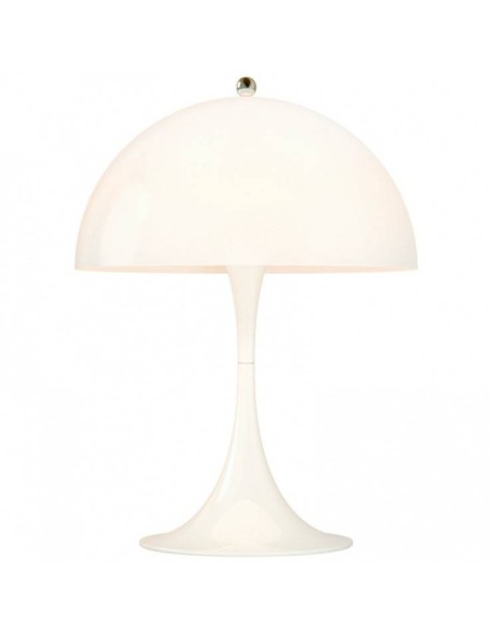 Candeeiro de mesa Pantera, metal, branco. Candeeiro de mesa Pantera, metal, branco.