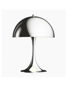 Candeeiro de mesa Pantera 35, metal, Prata.