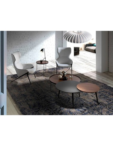 SILLÓN de diseño Bear, TELA, PATAS ACERO NEGRO