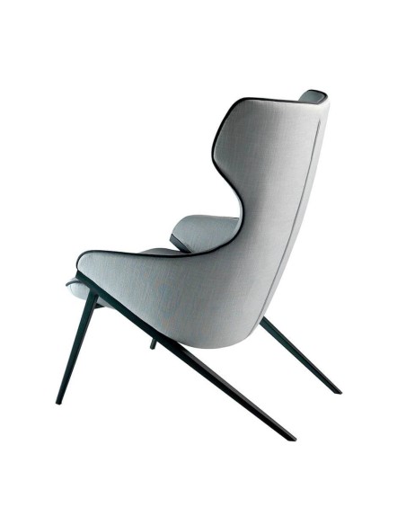 SILLÓN de diseño Bear, TELA, PATAS ACERO NEGRO