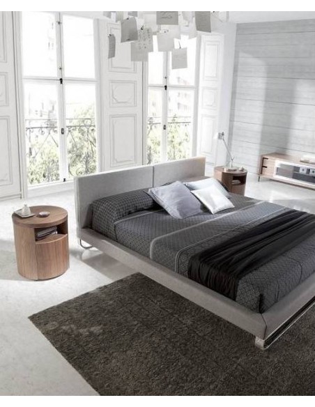 MESITA NOCHE REDONDA POLARIS, MADERA NOGAL