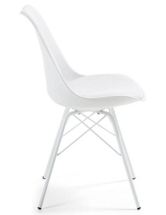 Silla de diseño LARS, Patas metalicas,  Asiento Plastico 2