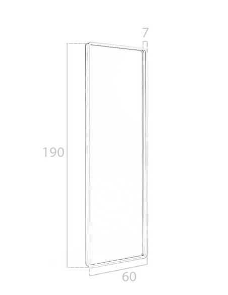 ESPEJO DE PIE  Enigma, MARCO MADERA NOGAL