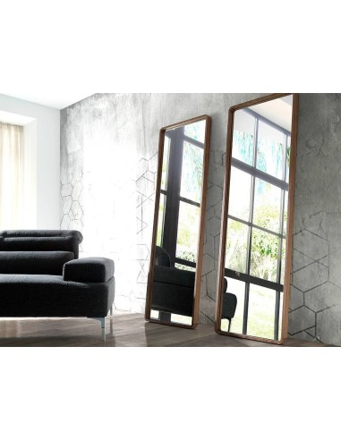 ESPEJO DE PIE  Enigma, MARCO MADERA NOGAL