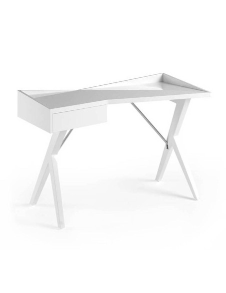 Mesa Escritório Babylon 120x60 Madeira Branco Mesa Escritório Babylon 120x60 Madeira Branco