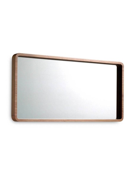 Espelho retangular Enigma 100x50, madeira de nogueira Espelho retangular Enigma 100x50, madeira de nogueira
