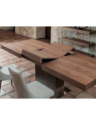 Mesa de jantar extensível LEA 180 (240) x100, nogueira