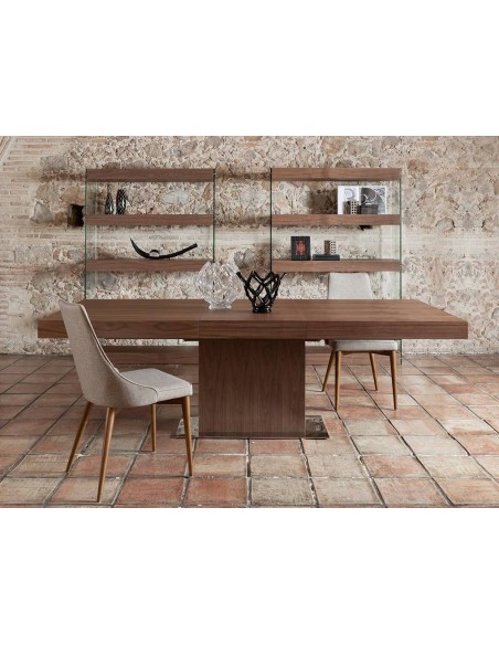 MESA COMEDOR EXTENSIBLE LEA 180(240)x100, NOGAL MESA COMEDOR EXTENSIBLE LEA 180(240)x100, NOGAL