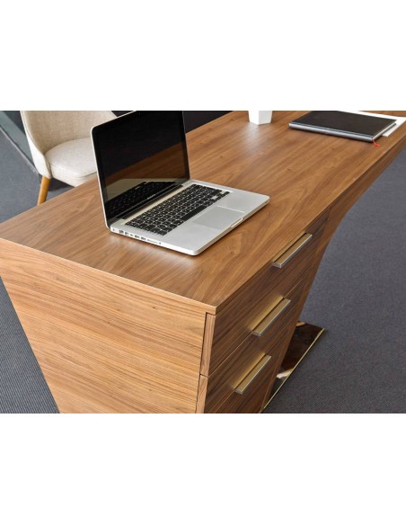 ESCRITORIO OFICINA Tremon 150x60, MADERA NOGAL ESCRITORIO OFICINA Tremon 150x60, MADERA NOGAL