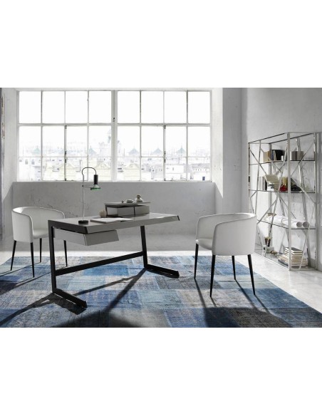 ESTANTERÍA CAGE 180x120, ACERO CROMADO, CRISTAL