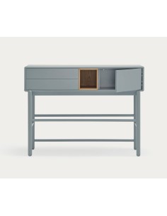 Teulat Console de design CORVO 120x35, cinza pérola, Carvalho 2