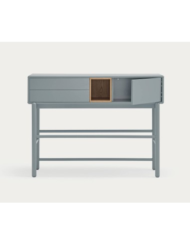 Teulat Console de design CORVO 120x35, cinza pérola, Carvalho