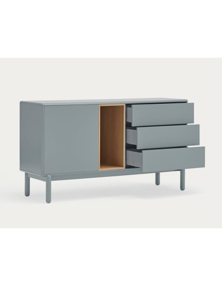 TEULAT aparador de diseño CORVO 140x40, gris perla, roble TEULAT aparador de diseño CORVO 140x40, gris perla, roble